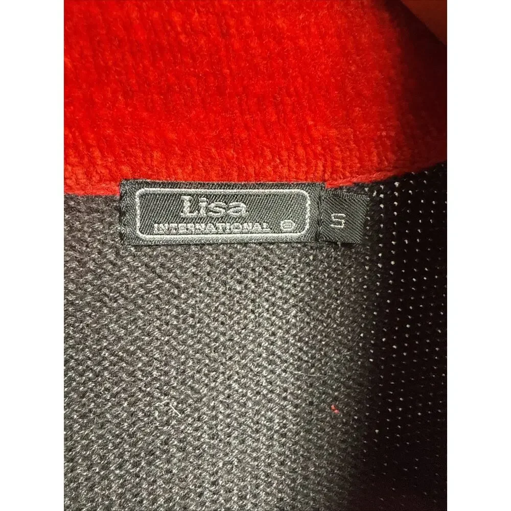 Christmas Holiday Sweater Vest Women’s Size Small Red Cardinals Embellished EUC - Picture 6 of 11